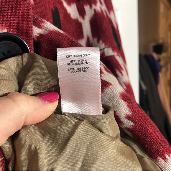 Michael Kors IKAT Swing Cropped Peplum Blazer With Pockets - Picture 11 of 11